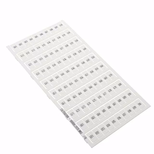 1SNK165071R0000 TE Connectivity ENTRELEC  Bandes de marquage pour borniers